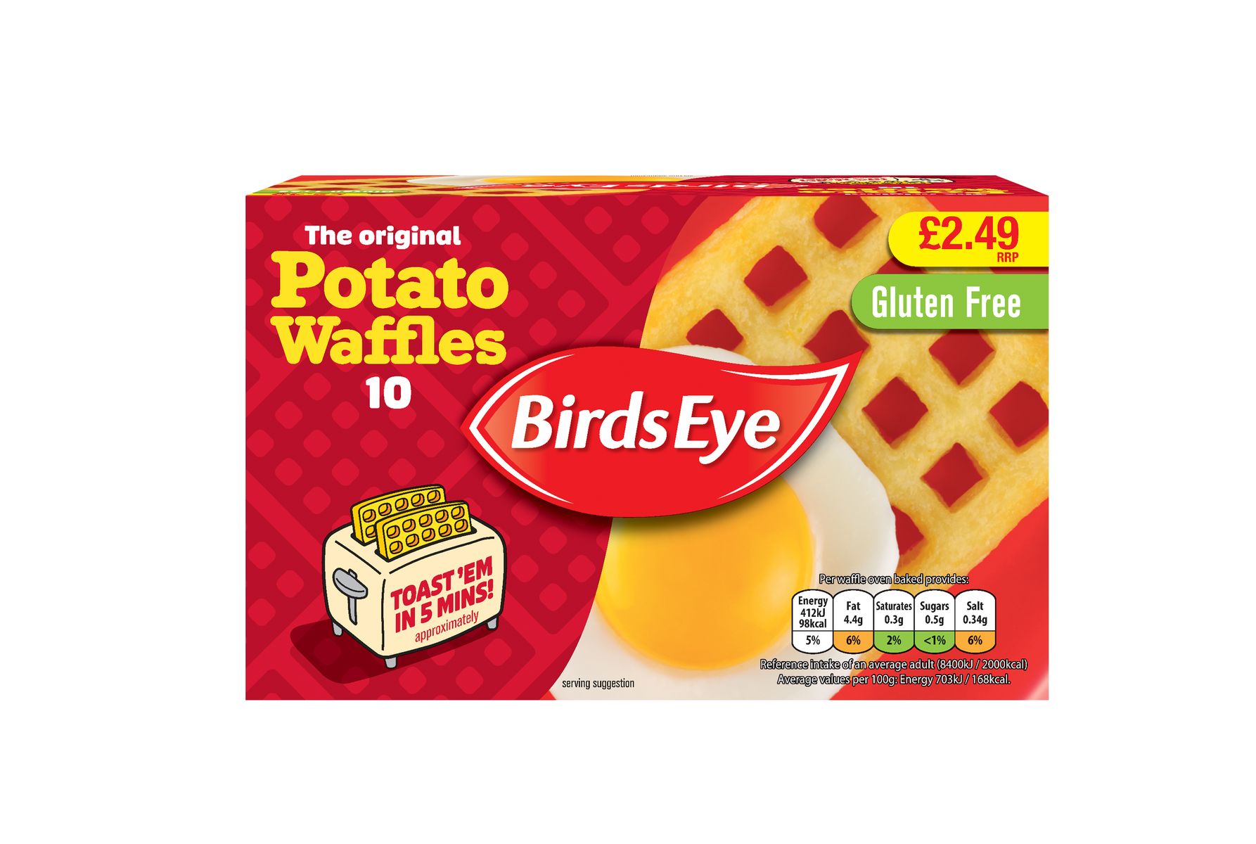 PM 2 49 Birds Eye Potato Waffles Consort Frozen Foods