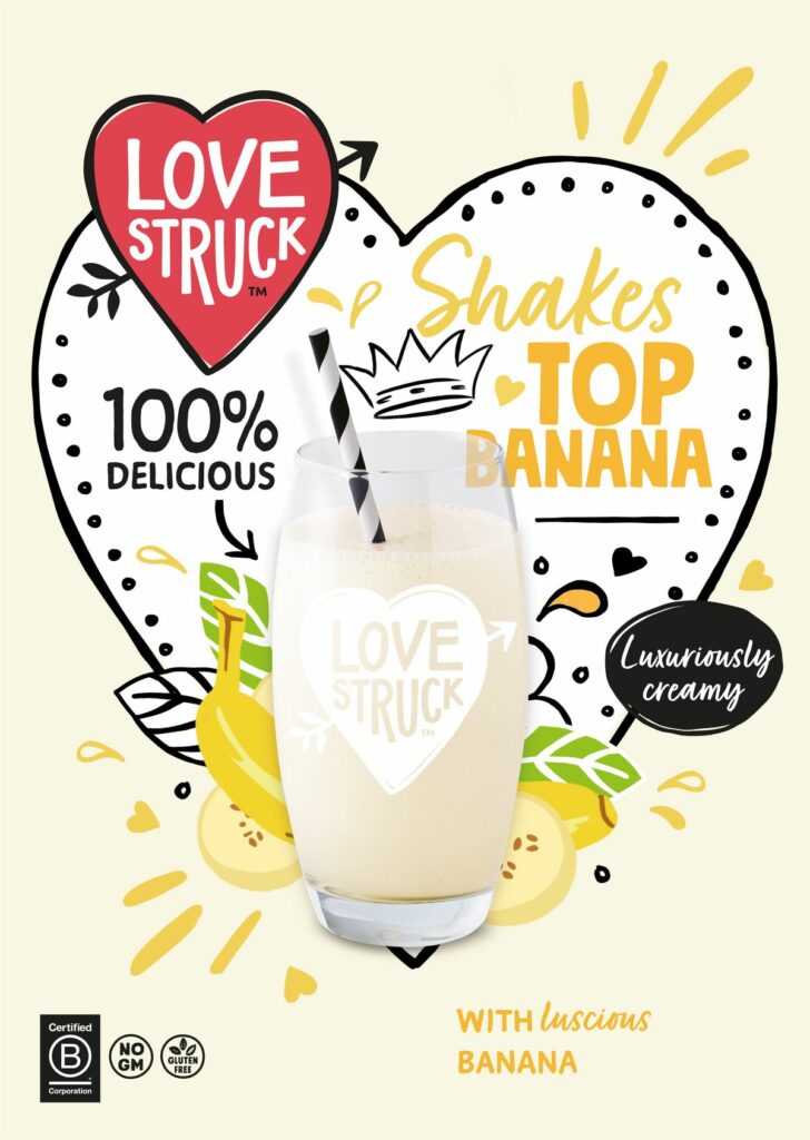 Consort Frozen Foods Ltd Love Struck Top Banana Milkshake