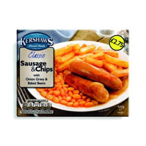 Consort Frozen Foods Ltd Kershaws Sausage & Chips