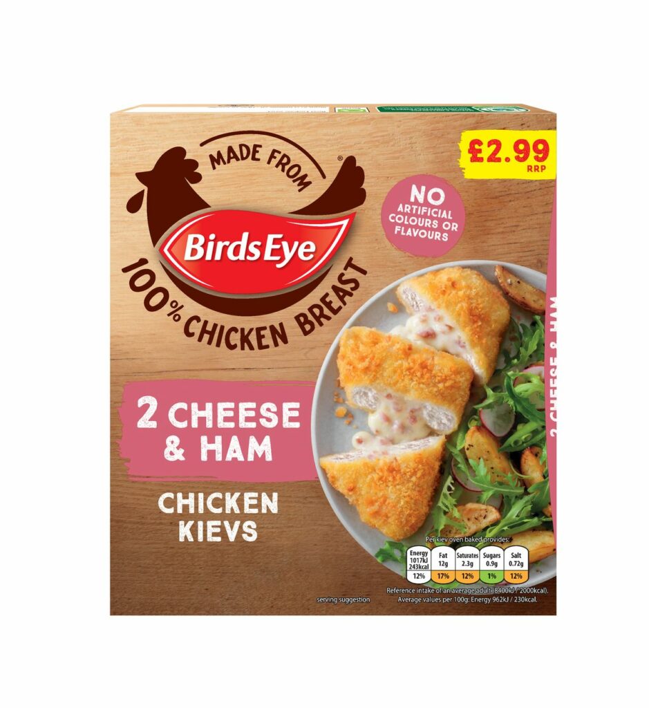 Consort Frozen Foods Ltd PM £2.99 Birds Eye Cheese & Ham Kiev