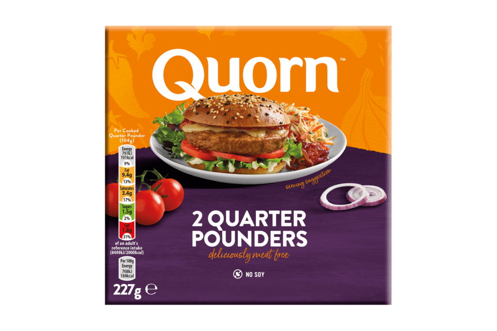 Consort Frozen Foods Ltd Quorn Quarter Pounder Burgers