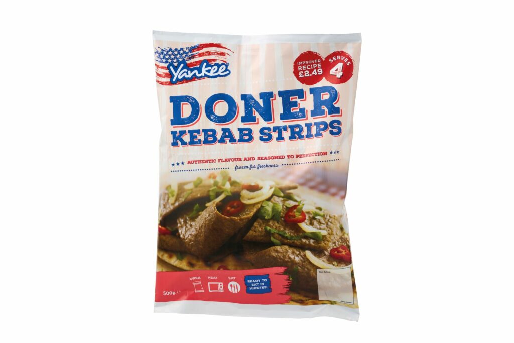 Consort Frozen Foods Ltd PM £2.49 Yankee Doner Kebab Strips