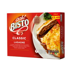 Consort Frozen Foods Ltd PM £2.49 Bisto Beef Lasagne