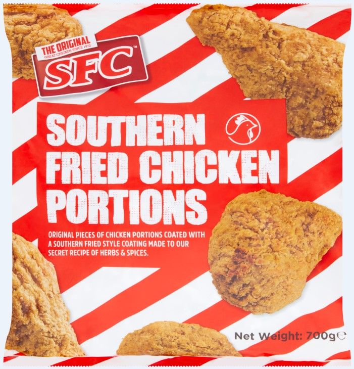 Consort Frozen Foods Ltd SFC Southern Fried Chicken Portions