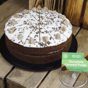 Consort Frozen Foods Ltd Sponge Frozen Vegan Chocolate Caramel Fudge Cake