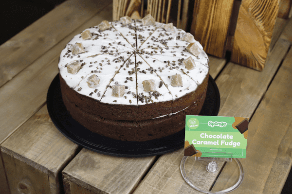 Consort Frozen Foods Ltd Sponge Frozen Vegan Chocolate Caramel Fudge Cake