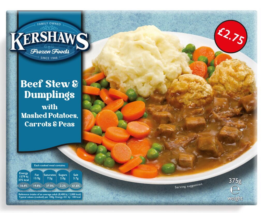 21259 PM 2.75 Kershaws Beef Stew and Dumplings CASE