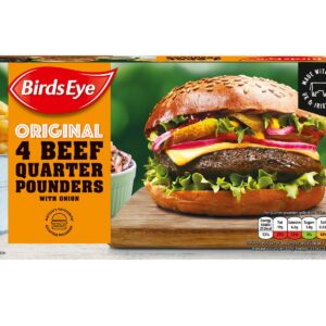 Consort Frozen Foods Ltd Birds Eye 4 Beef Quarter Pounder Burgers