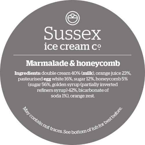 Consort Frozen Foods Ltd 4.5ltr Sussex Marmalade & Honeycomb