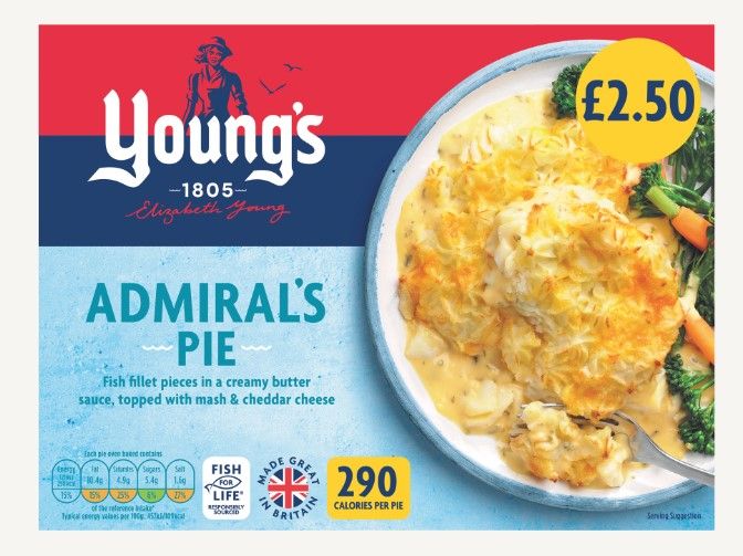 Consort Frozen Foods Ltd  £2.50 Young's Admiral Pie PM