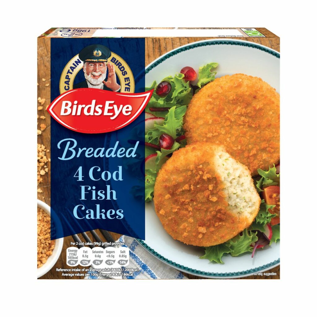 Consort Frozen Foods Ltd Birds Eye 4 Cod Fish Cakes