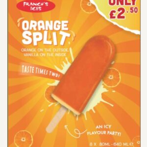 Consort Frozen Foods Ltd PM 2.50 Franco Orange Split Multipack