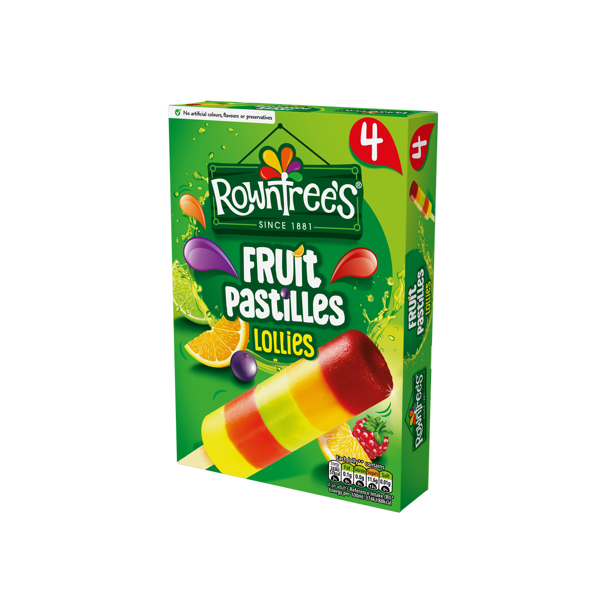 Fruit Pastille Ice Lollies 4 Multipack - Consort Frozen Foods