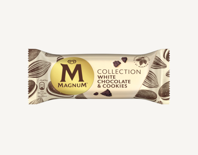 3395 Magnum White Chocolate and Cookies Ice Cream Stick