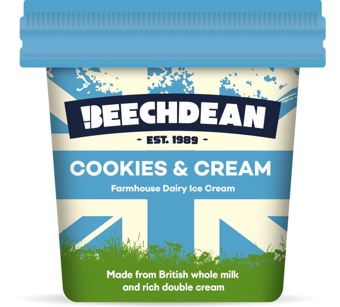 Consort Frozen Foods Ltd Beechdean ECO Cookies & Cream Cup
