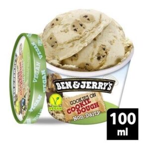 B&J N/D Cookoncookdough CUP BEN & JERRY'S Non Dairy Cookie on cookie Dough CUP