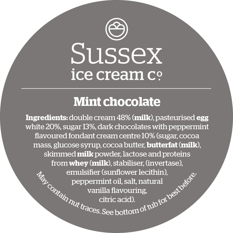 Consort Frozen Foods Ltd 4.5ltr Sussex Mint Chocolate