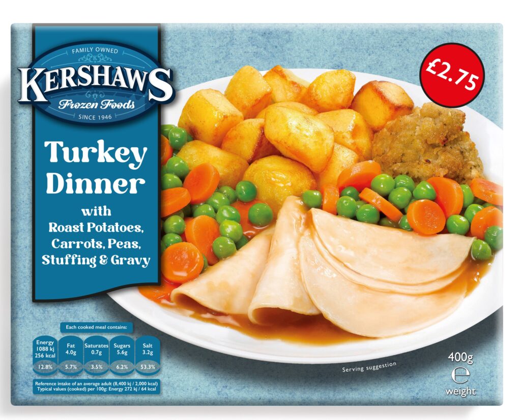 41216 PM 2.75 Kershaws Roast Turkey Dinner CASE