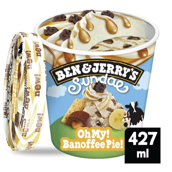 Consort Frozen Foods Ltd BEN & JERRY'S Sundae Oh My! Banoffee Pie!