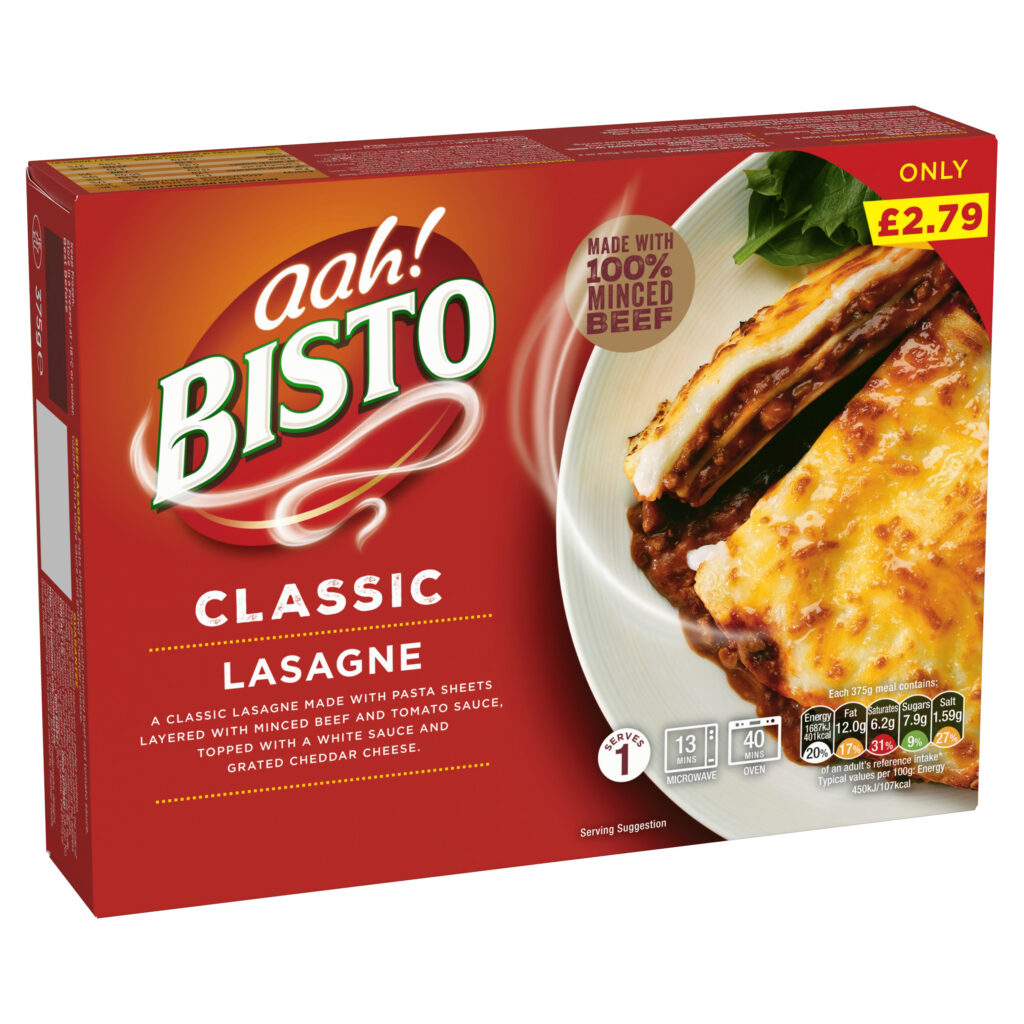 44365 PM 2.79 Bisto Beef Lasagne