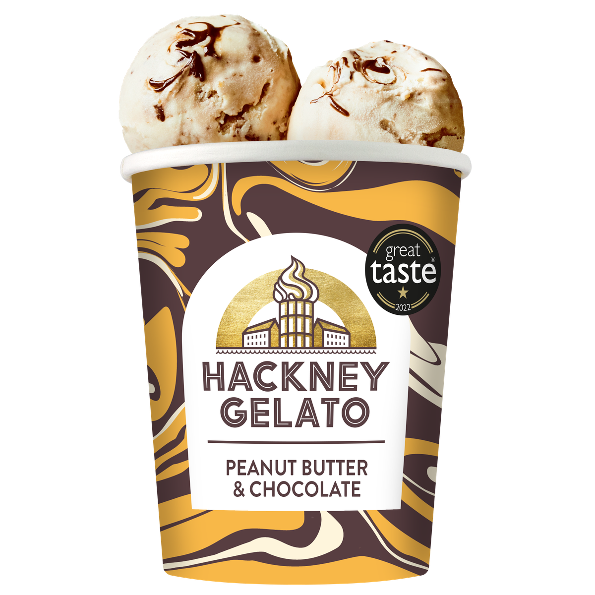 Hackney Gelato Peanut Butter And Chocolate Gelato Tub Consort Frozen Foods 6165