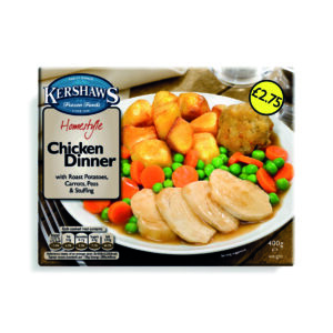 Consort Frozen Foods Ltd Kershaws Roast Chicken Dinner CASE