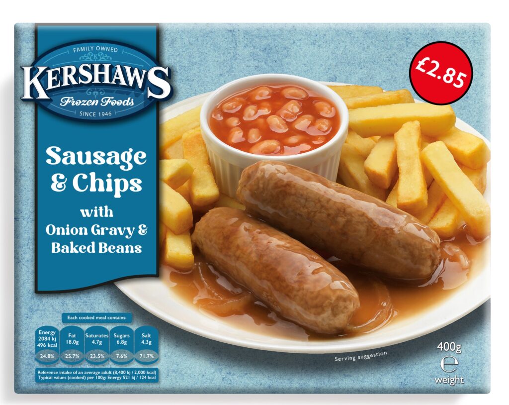 54293 PM 2.85 Kershaws Sausage and Chips CASE