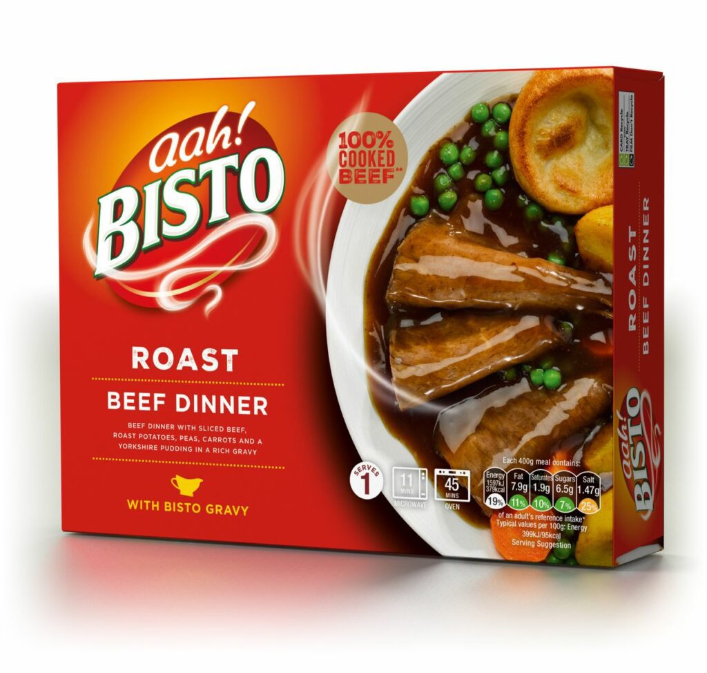 Consort Frozen Foods Ltd Bisto Roast Beef Dinner