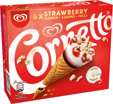 Consort Frozen Foods Ltd 6pk Cornetto Strawberry
