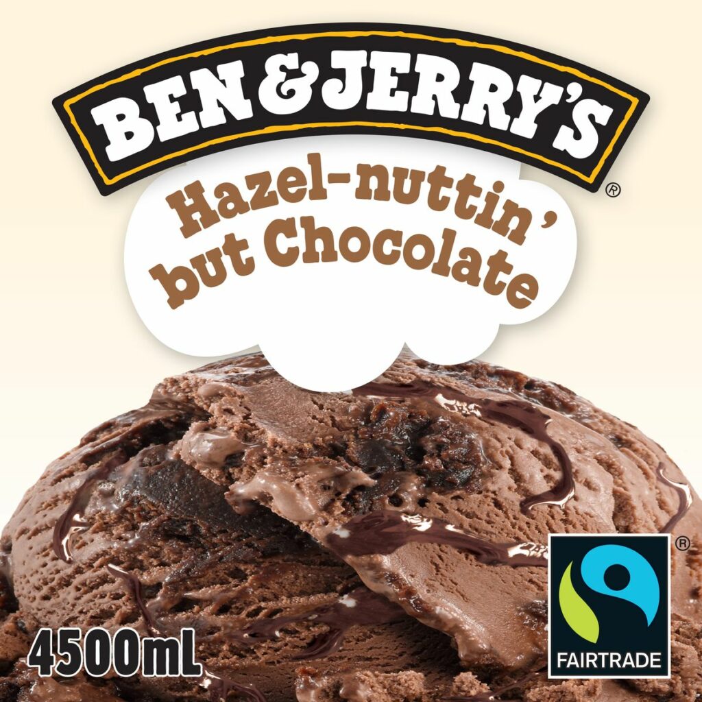 Consort Frozen Foods Ltd BEN & JERRY'S 4.5lt Scooping Hazel-Nuttin but Chocolate