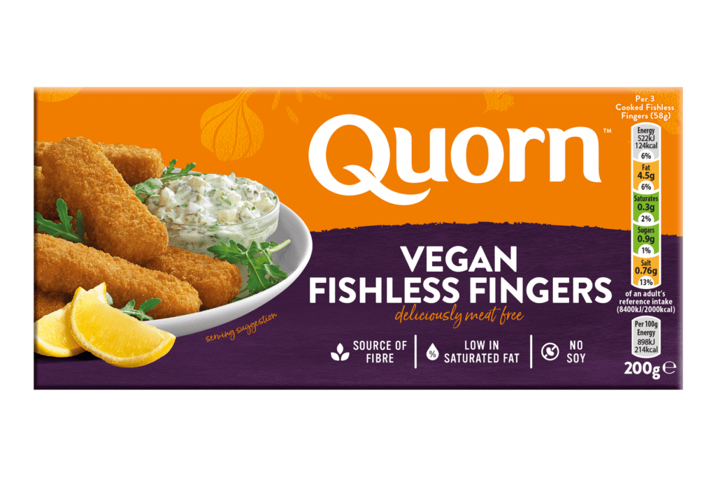 Consort Frozen Foods Ltd Quorn Vegan Fishless Fingers