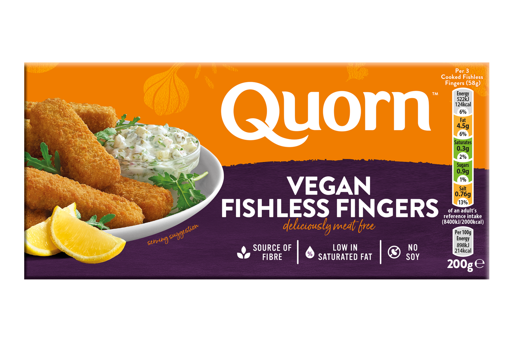 59769 Quorn Vegan Fishless Fingers