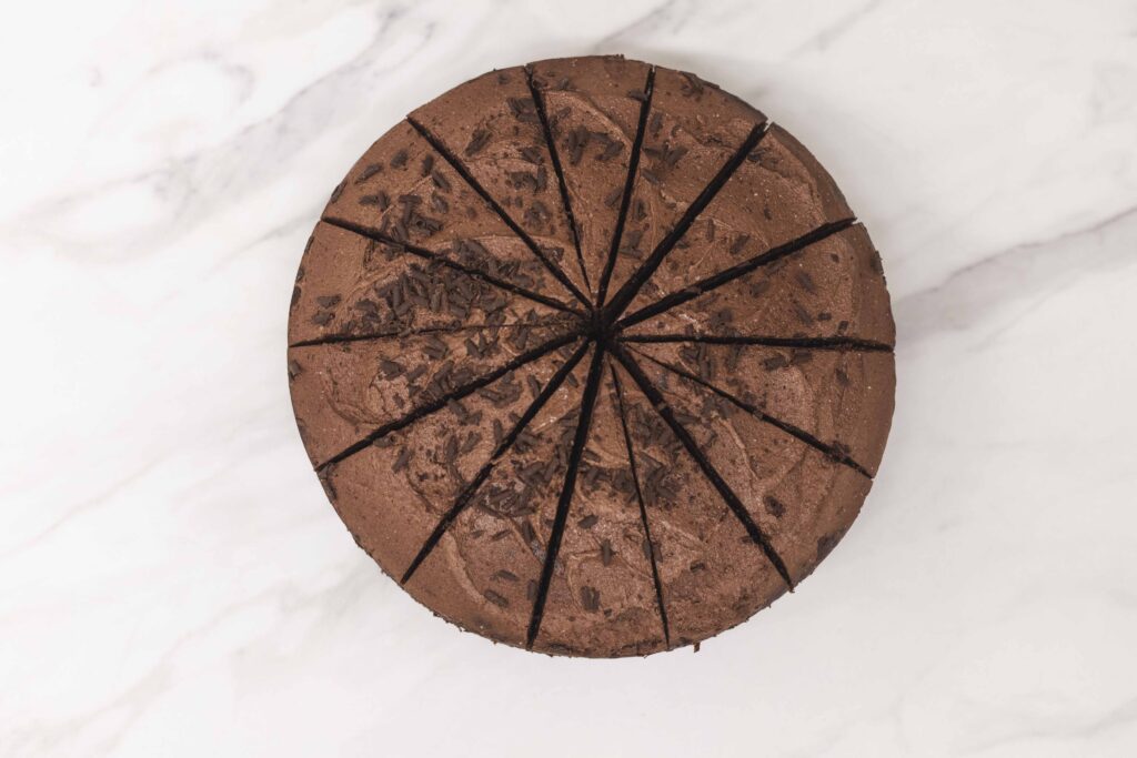 61115  Sponge Frozen Vegan Chocolate Caramel Fudge Cake