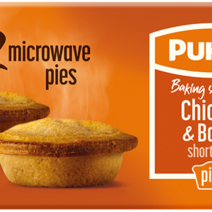 Consort Frozen Foods Ltd Pukka Microwave Chicken & Bacon Pie 2 Pack