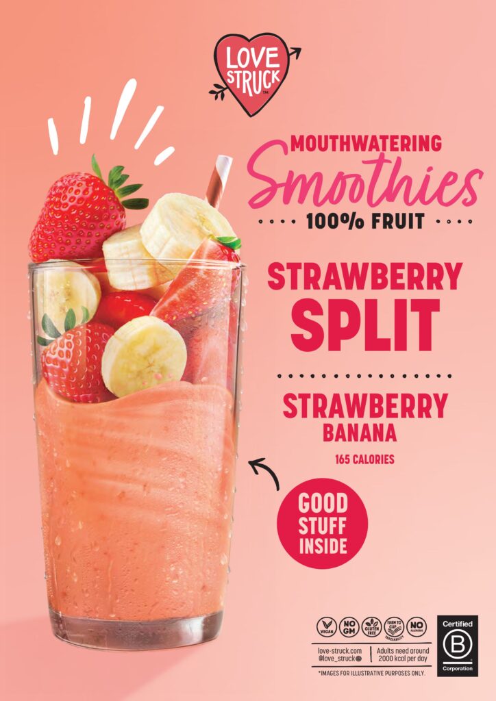 62369 Love Struck Strawberry Split Smoothie