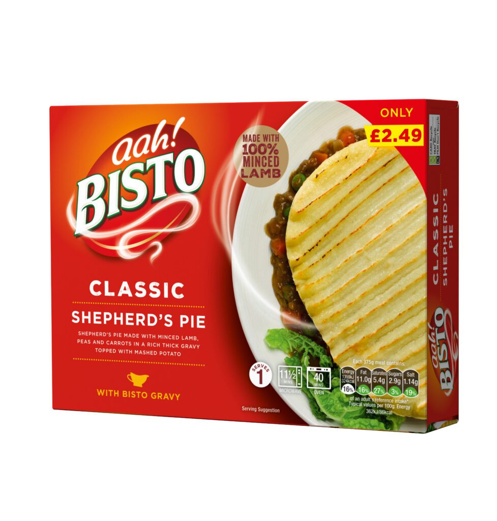 Consort Frozen Foods Ltd Bisto Shepherd's Pie