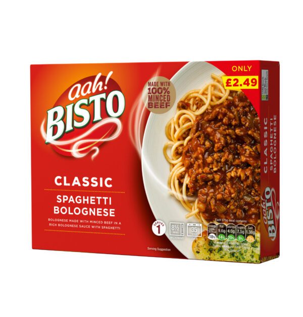 Consort Frozen Foods Ltd Bisto Spaghetti Bolognese