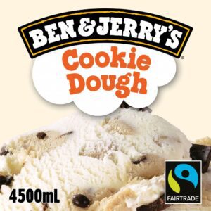 Consort Frozen Foods Ltd BEN & JERRY'S 4.5lt Scooping Cookie Dough