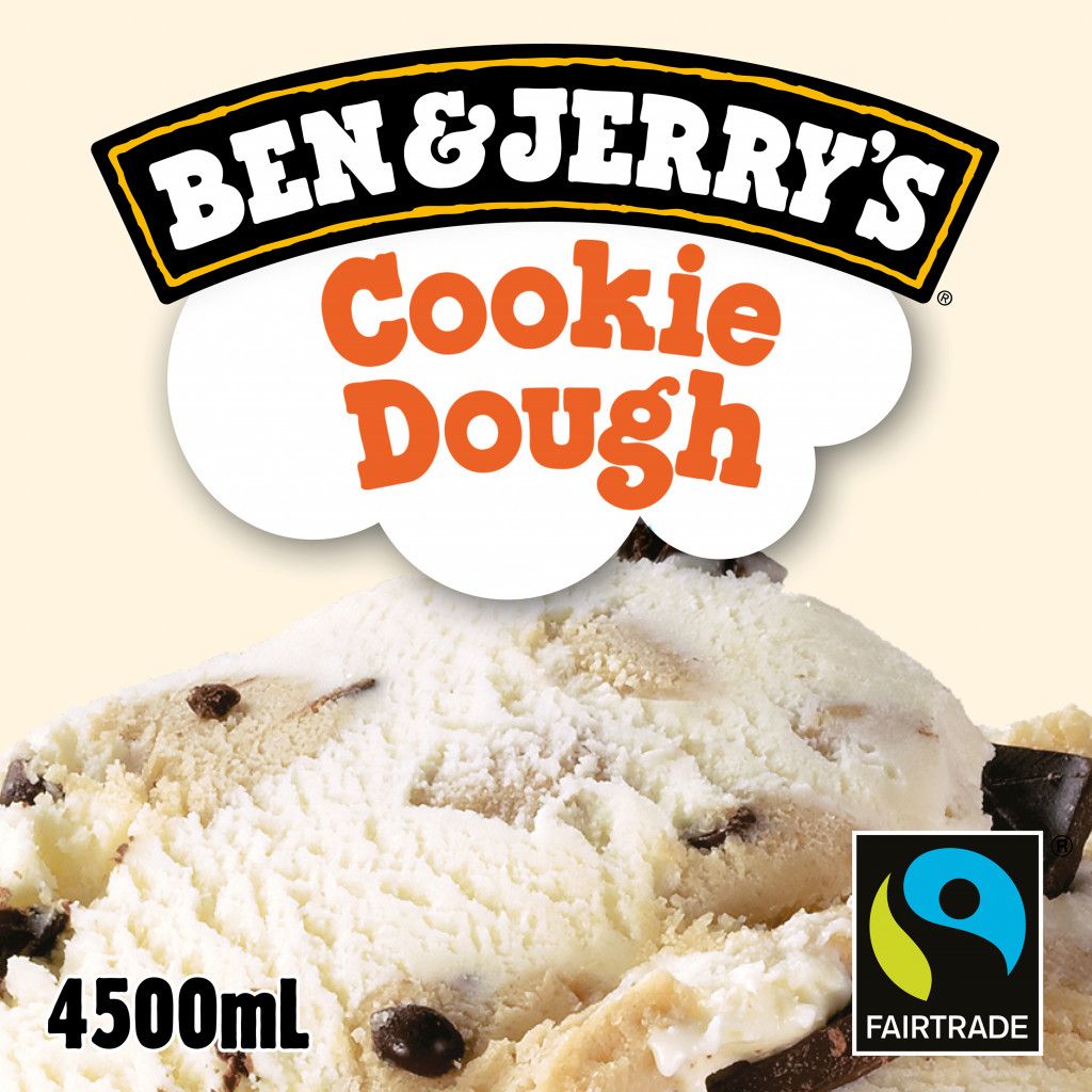 Consort Frozen Foods Ltd BEN & JERRY'S 4.5lt Scooping Cookie Dough