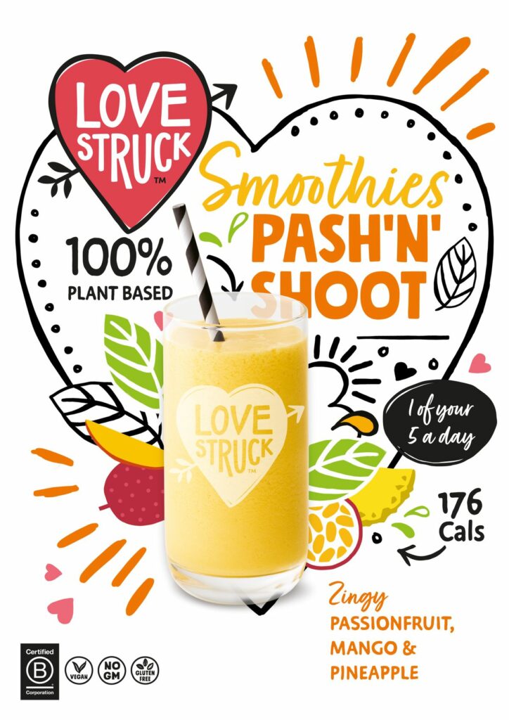 Consort Frozen Foods Ltd Love Struck Pash 'N' Shoot Smoothie