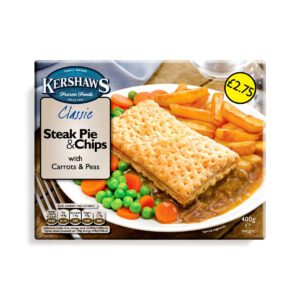 Consort Frozen Foods Ltd Steak Pie & Chips with Carrots & Peas