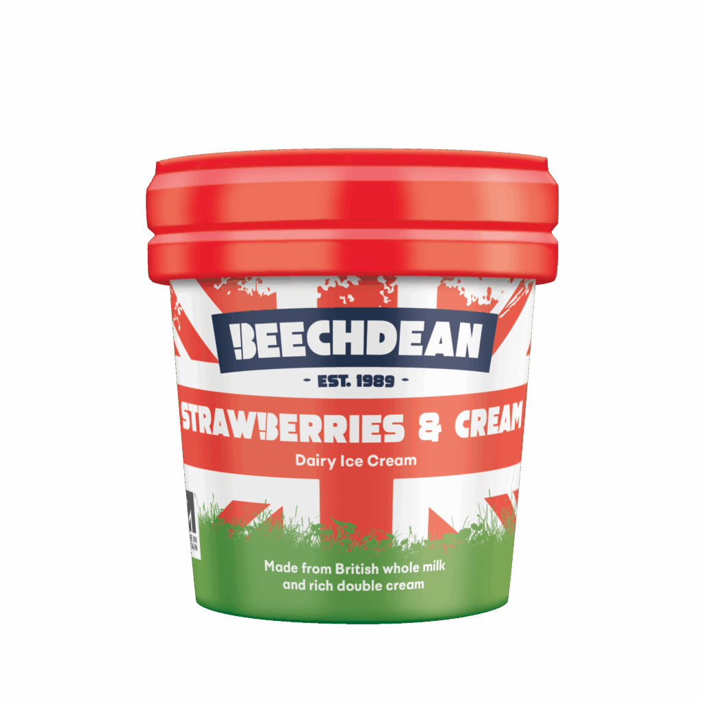 73834 BD Strawb Cream Cup 140ml
