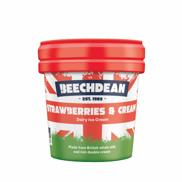 73834 BD Strawb Cream Cup 140ml