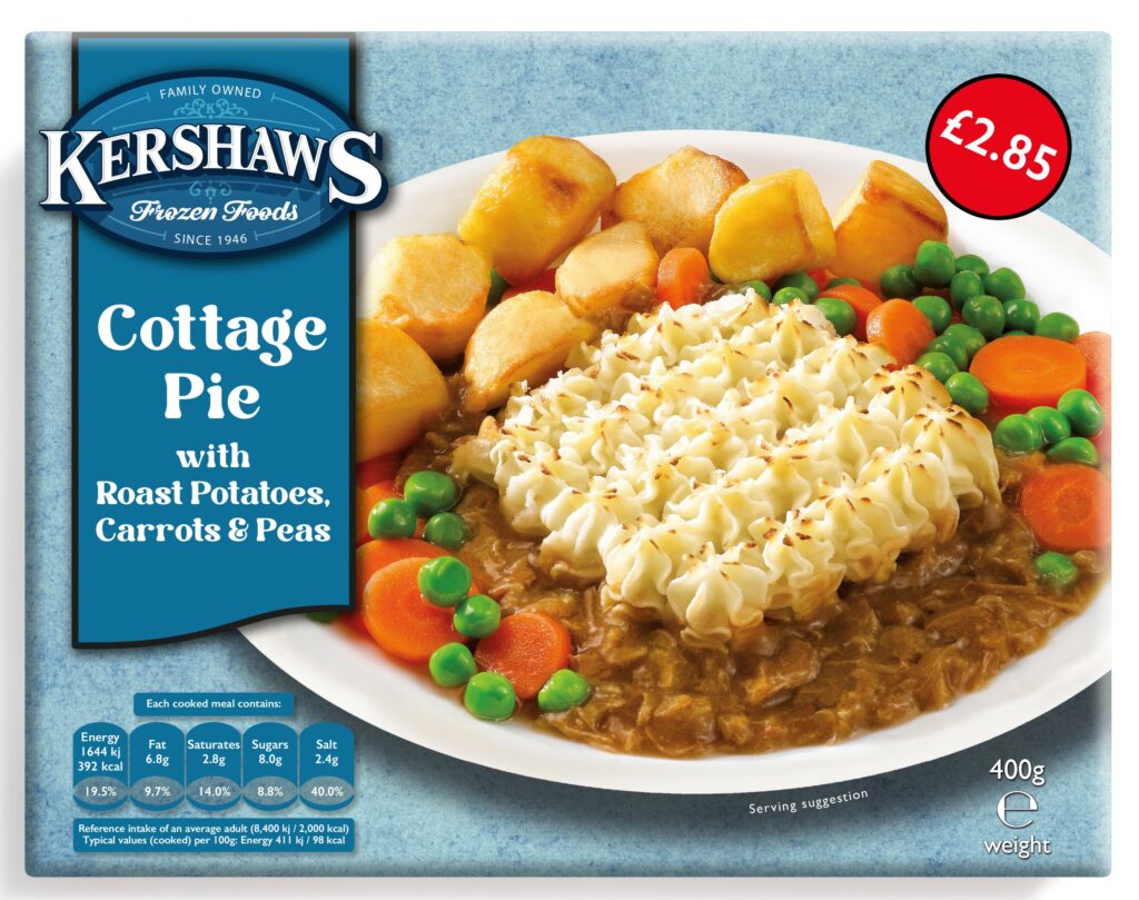 75164 PM 2.85 Kershaws Cottage Steak Pie CASE