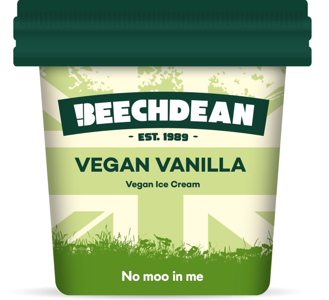 Consort Frozen Foods Ltd Beechdean ECO VEGAN Vanilla Cup