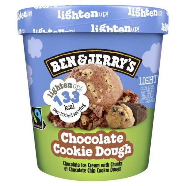 Consort Frozen Foods Ltd BEN & JERRY'S Lighten Up Chocolate Cookie Dough