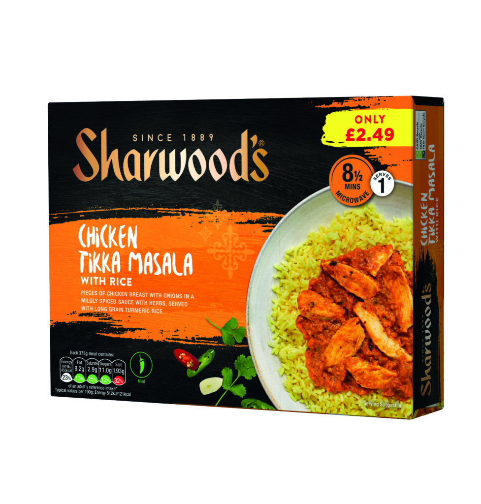 Consort Frozen Foods Ltd PM 2.49 Sharwood's Chicken Korma