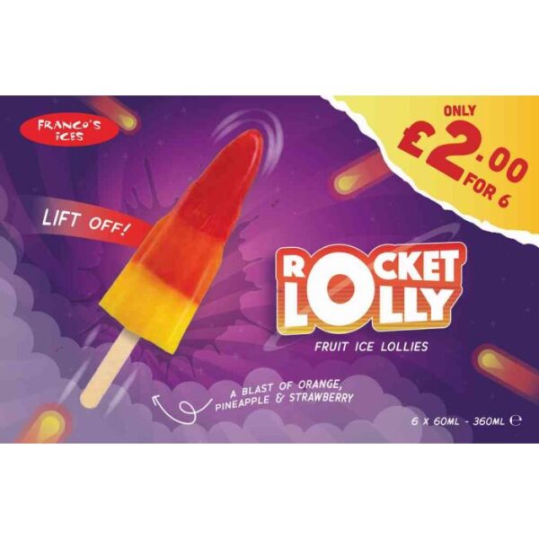 Consort Frozen Foods Ltd PM 2.00 Franco Rocket Lolly Multipack