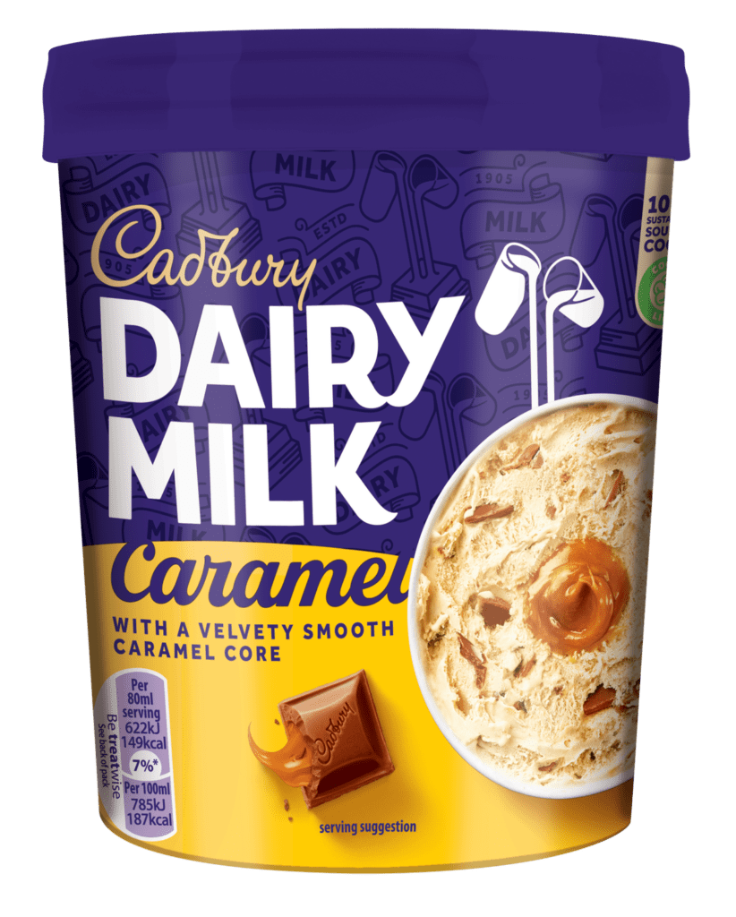 Consort Frozen Foods Ltd Cadburys Caramel TUB