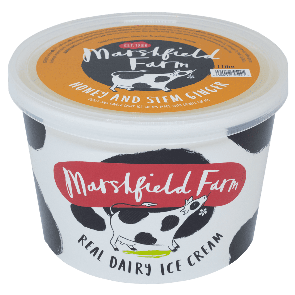 Marshfields Honey & Stem Ginger 1lt Consort Frozen Foods